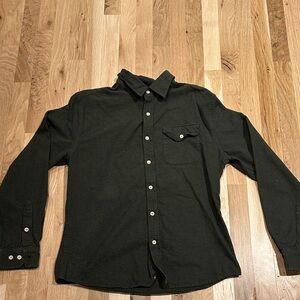 The Normal Brand Forest Green Casual Button Down Shirt